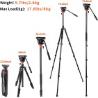 Kolmijalka monitoimi 180cm