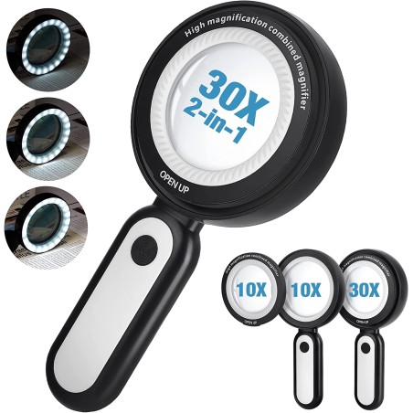Suurennuslasi 2in1 10x ja 30x