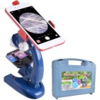 Lasten Mikroskooppisetti LED 1200x Smartphone