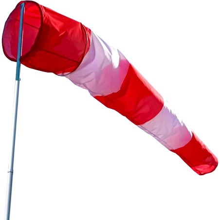 Tuulipussi punavalkoinen 180cm