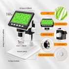 Mikroskooppi LCD-digitaalinen 4,3" 50-1000x