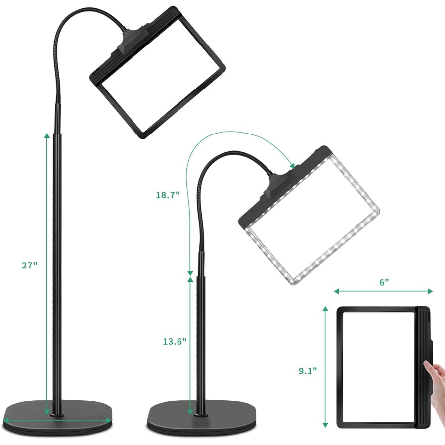 Suurennuslasi lattiamalli LED