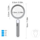 Suurennuslasi 6-12x ladattava USB