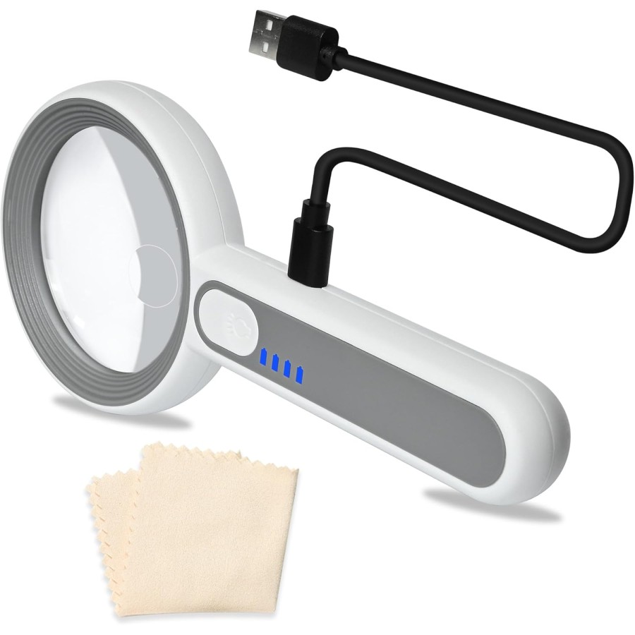Suurennuslasi 6-12x ladattava USB