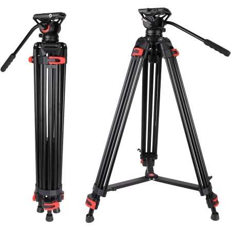 Kolmijalka 188cm video + kamera + kaukoputki